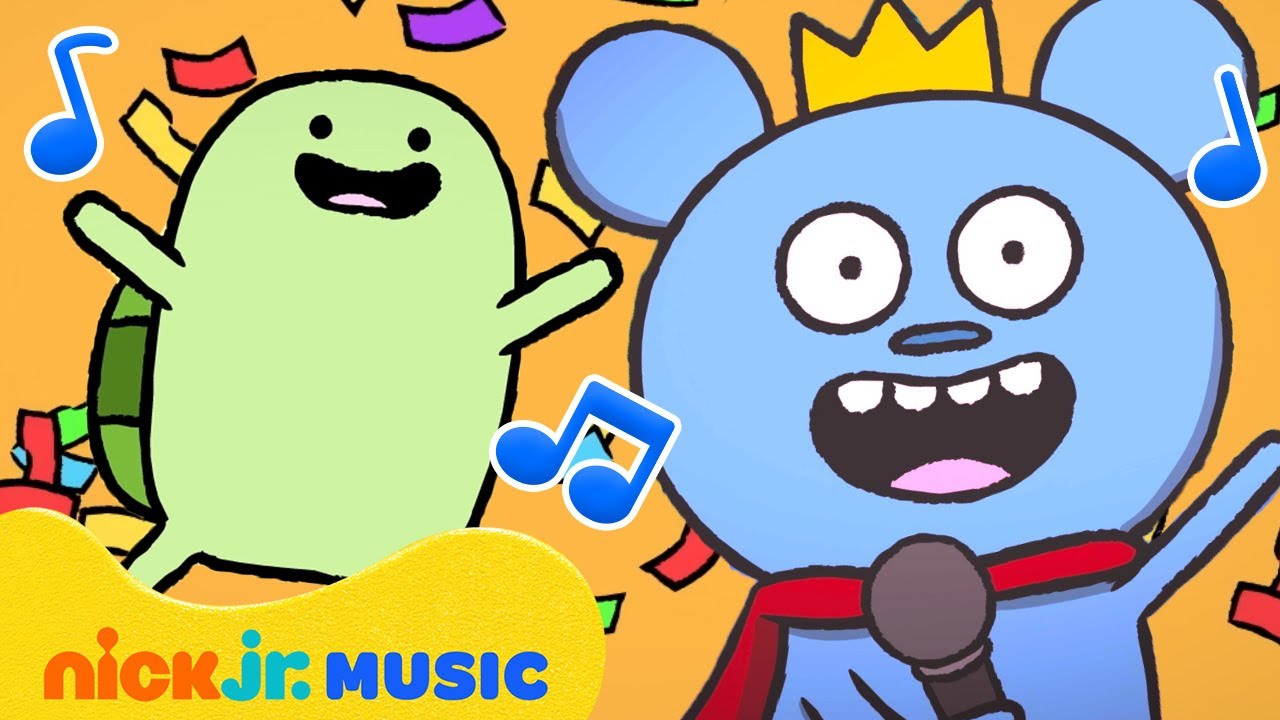 Bossy Bear BFF Sleepover Songs w/ Lyrics! 🎶 Preschool Songs | Nick Jr. Music