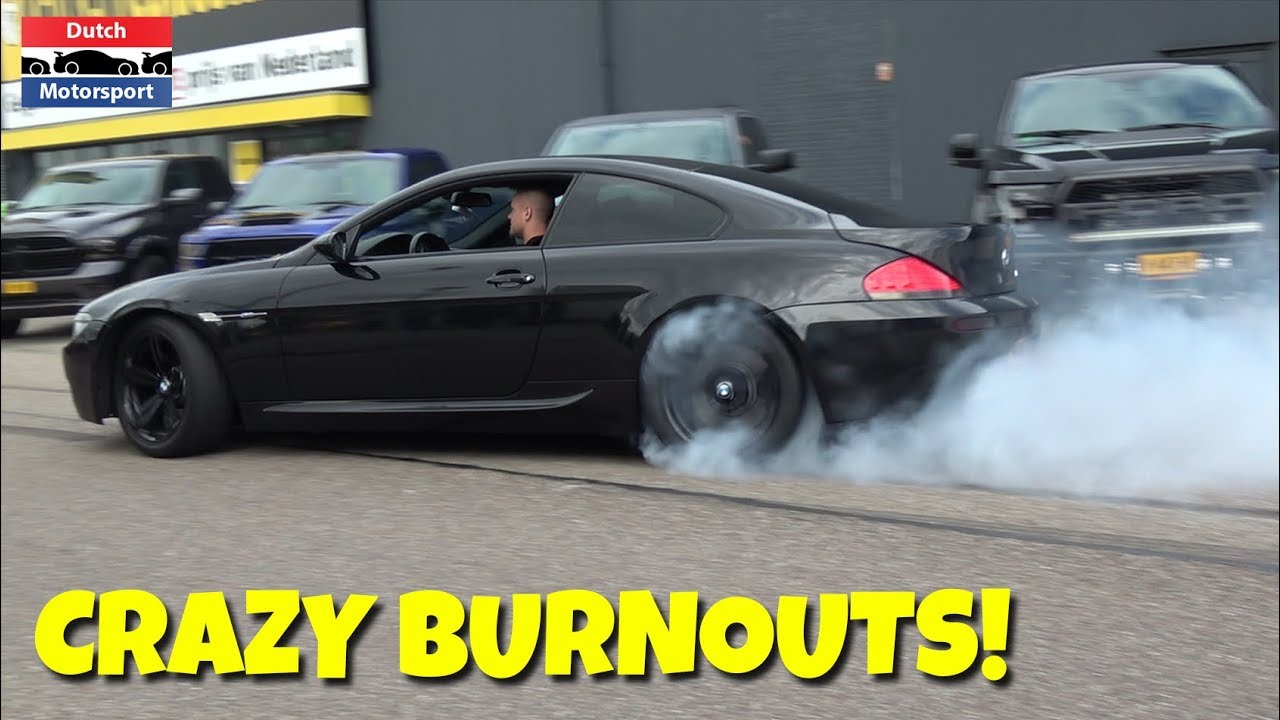 BMW M6 E63 doing CRAZY BURNOUTS!