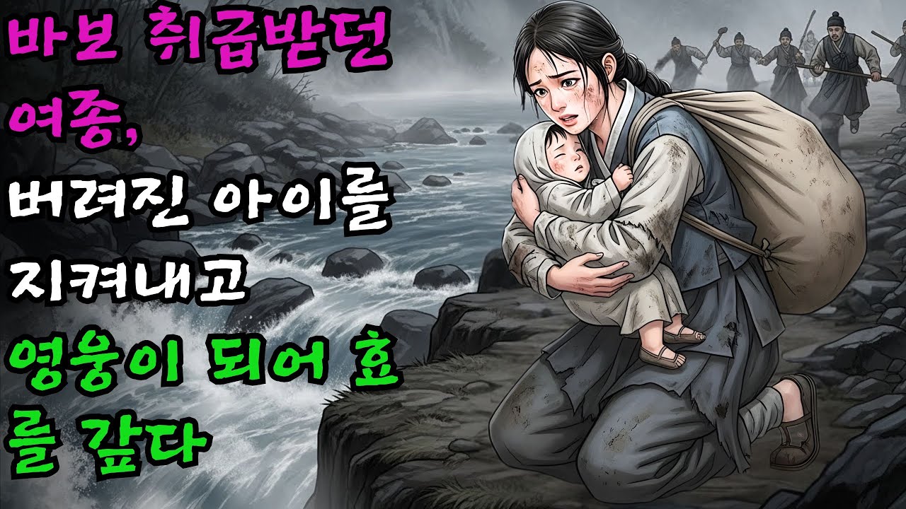 바보라고 놀림받던 여종이 목숨 걸고 지켜낸 버려진 아이가 훗날 나라를 구한 영웅이 되어 어머니 앞에 금관을 바친 눈물겨운 효심 | 감동적인 실화 #야담#민담#전설#설화