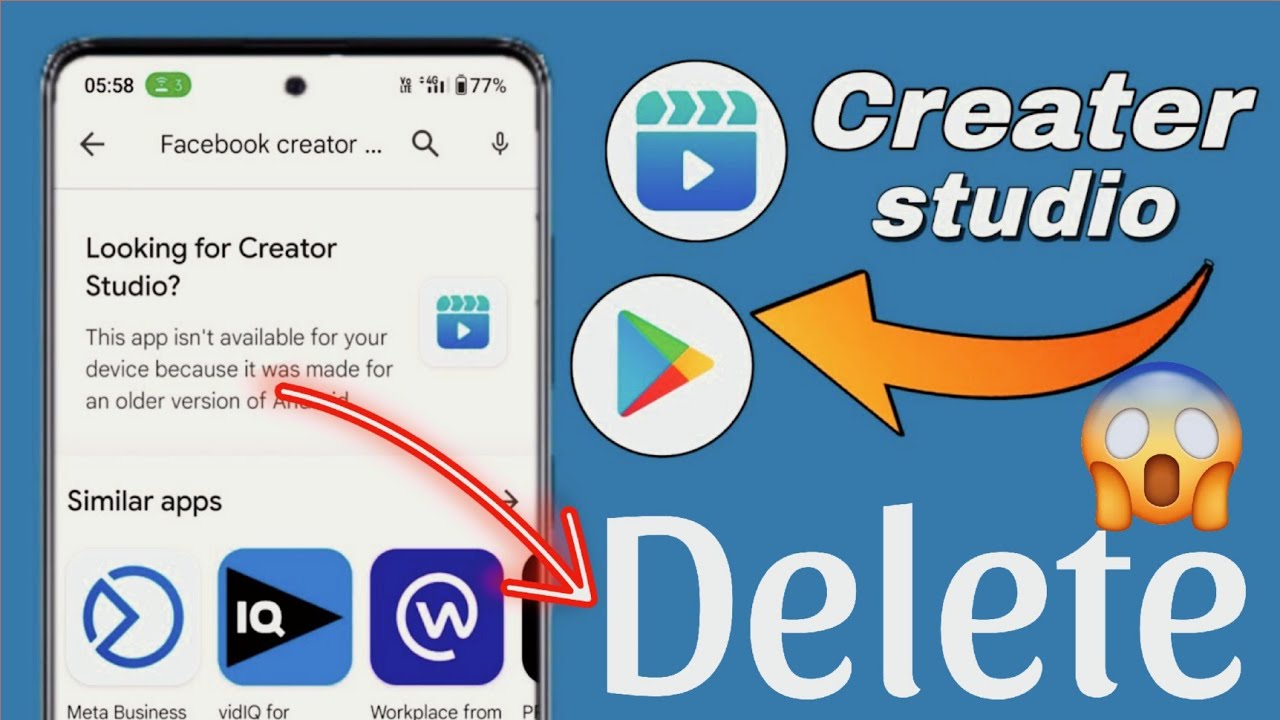 How To Facebook Creator Studio App Banned ⚠️ Creator Studio App Play Store Delete 😱