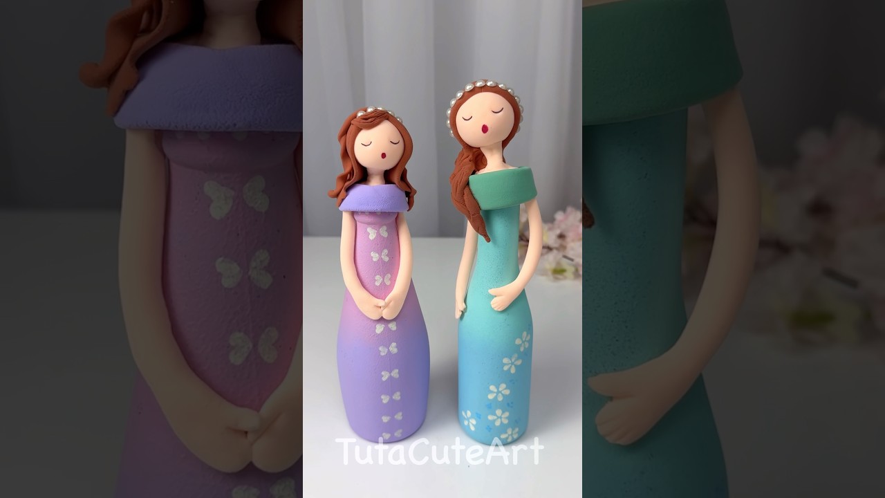 DIY cute bottle decoration 😌🩷