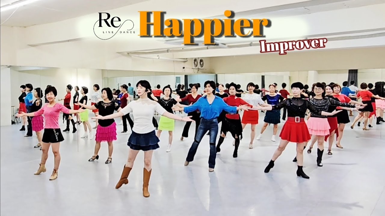 Happier Line Dance || Improver || 토요동호회 2.4주 중급반 11시 