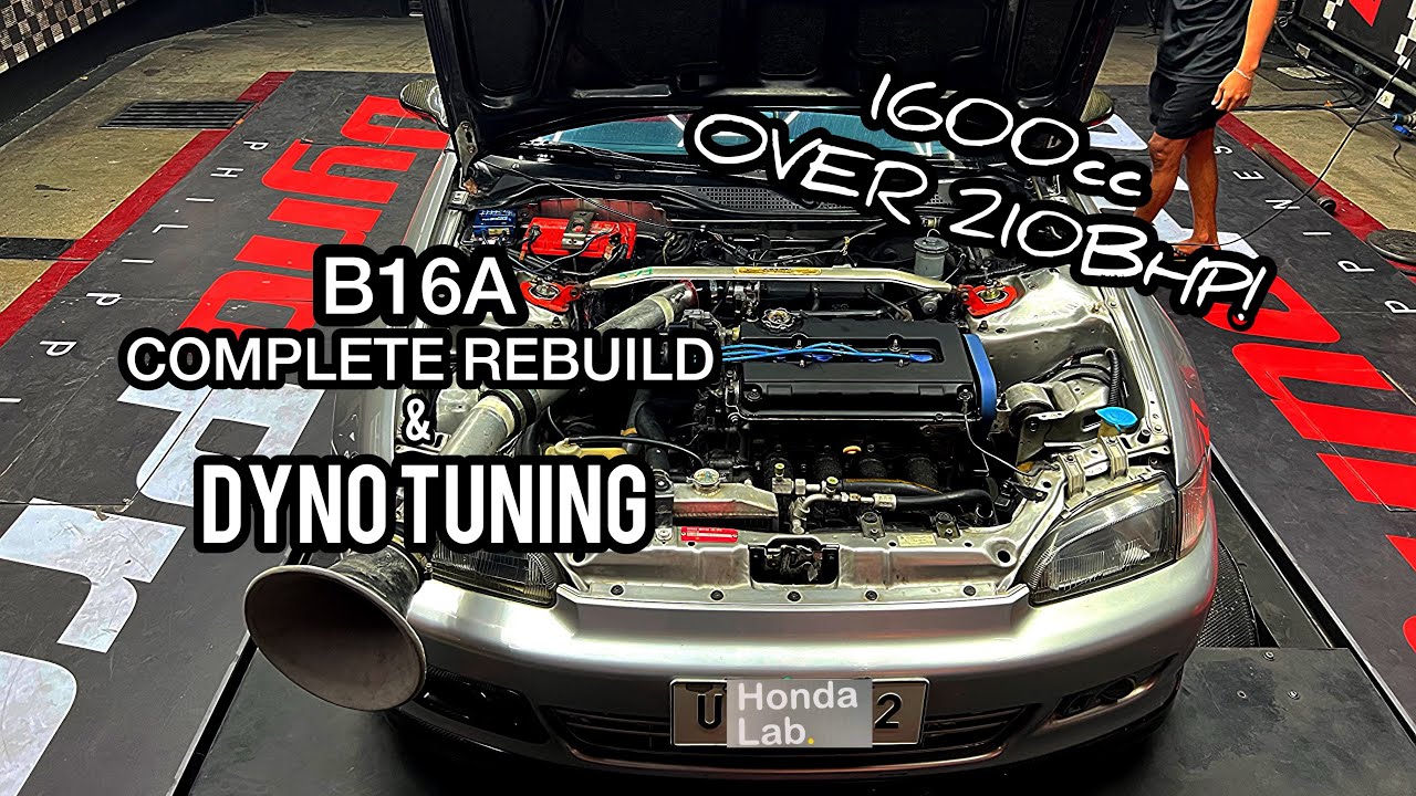 B16a on CTR piston ITR cam Dyno Tuning Session