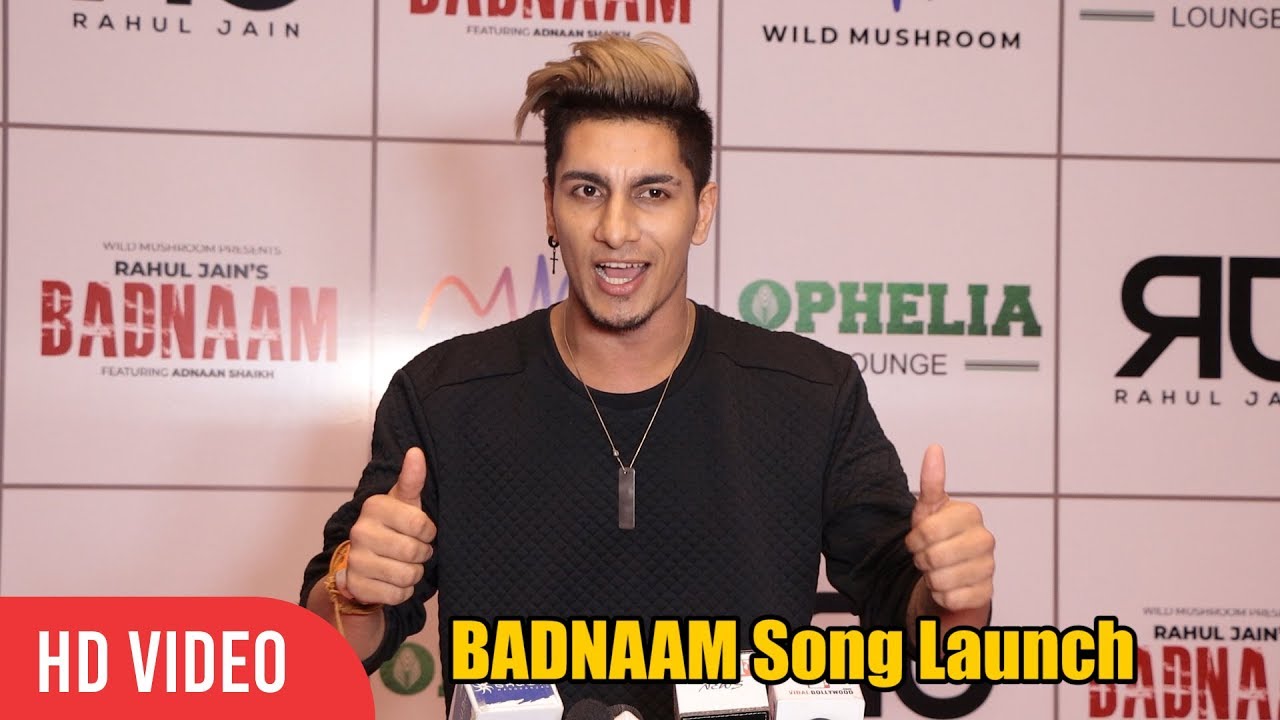 Ashish Bhatia at Adnan Shaikh's BADNAAM Song Launch | FULL VIDEO