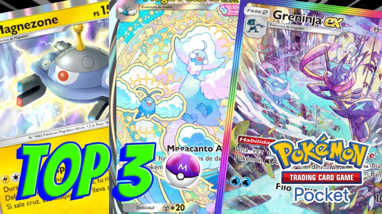 Mi TOP 3 de mejores mazos para Rankeds en Master Ball! - Pokemon TCG Pocket