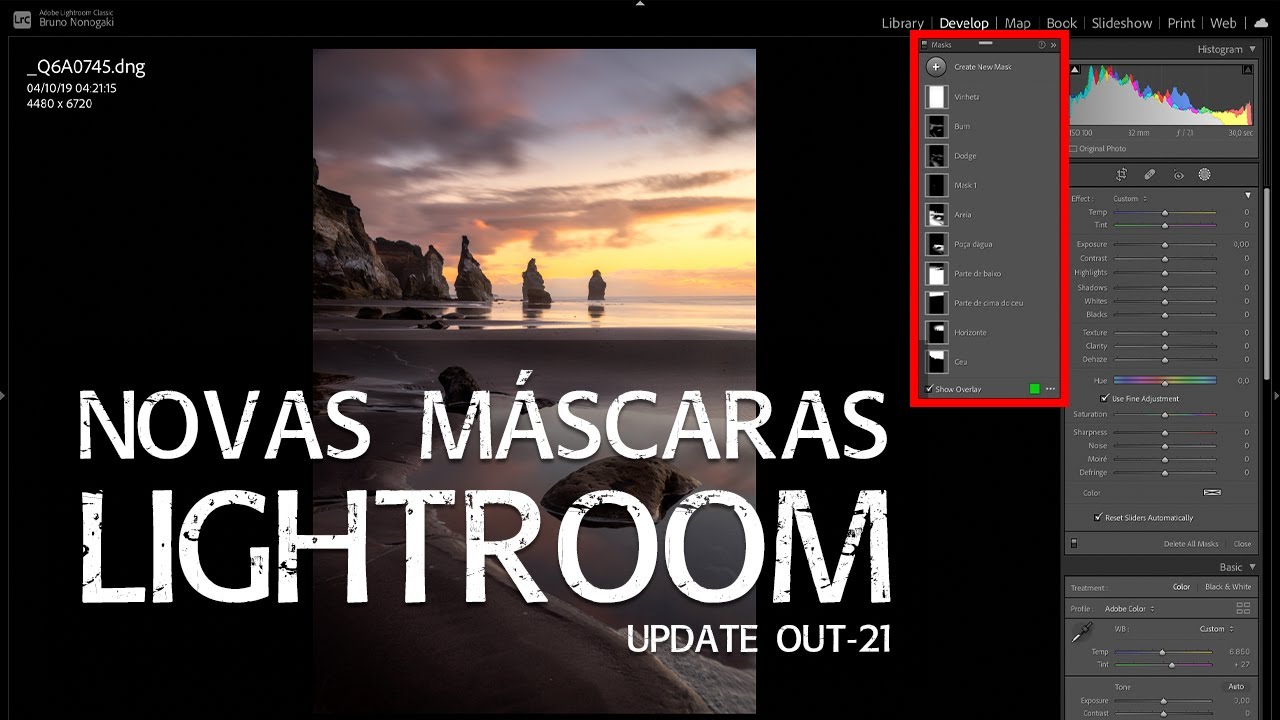 Novas MÁSCARAS do Adobe LIGHTROOM - Update Outubro/2021 [Melhor atualização!!!]
