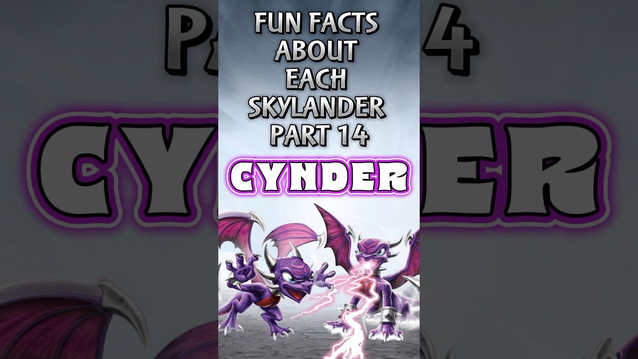 Cynder Fun Facts #skylanders #toystolife #skylandersgiants #skylandersforever #videogames #nostalgia