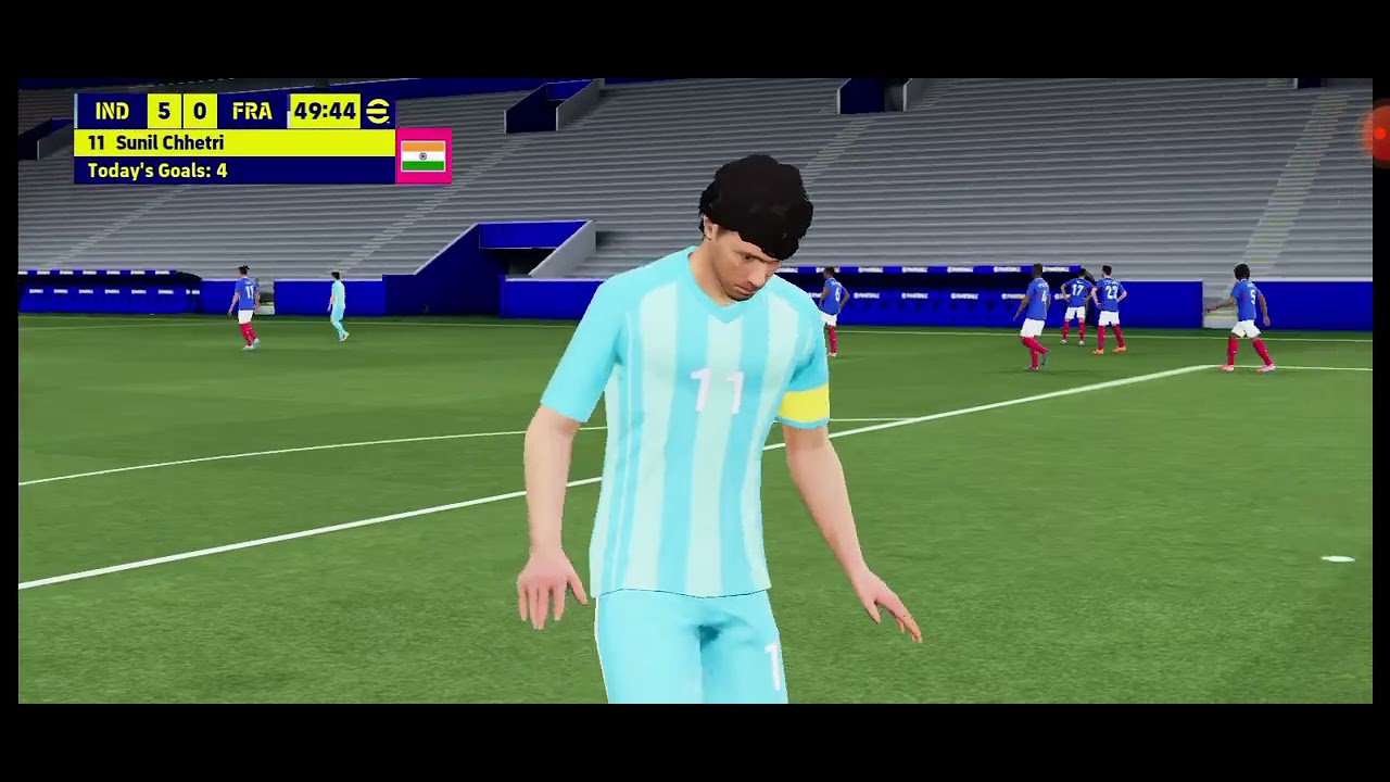 International match india vs France(efootball)