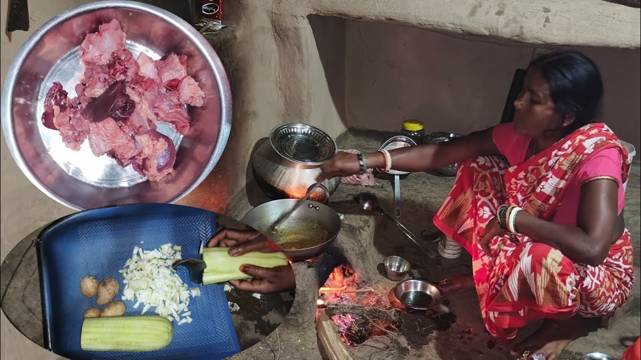   Village Style Mutton Curry Cooking on Chulha 🔥 | Real Village Life