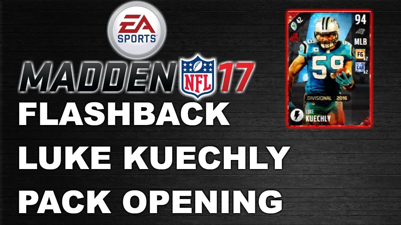 FLASHBACK LUKE KUECHLY PACK OPENING | MUT 17