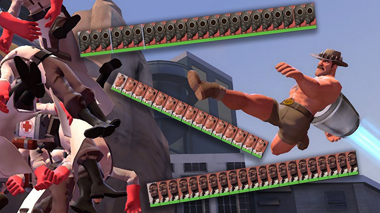 Самые глупые стратегии против Сакстона Хейла! [Забавные моменты TF2]