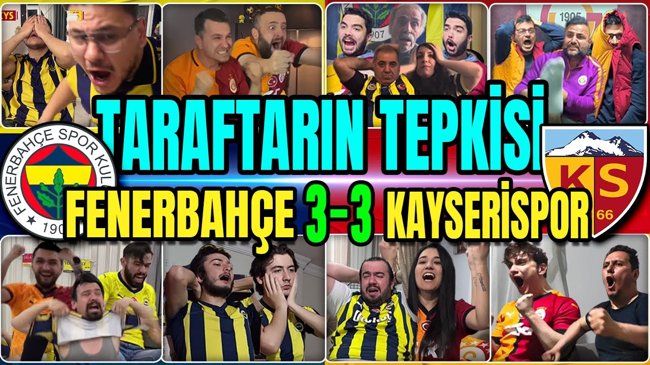 FENERBAHÇE 90+4’TE YIKILDI! 9 EKSİKLİ KAYSERİSPOR 1 PUANI KOPARDI 😱🔥⚽ | TARAFTARIN TEPKİSİ