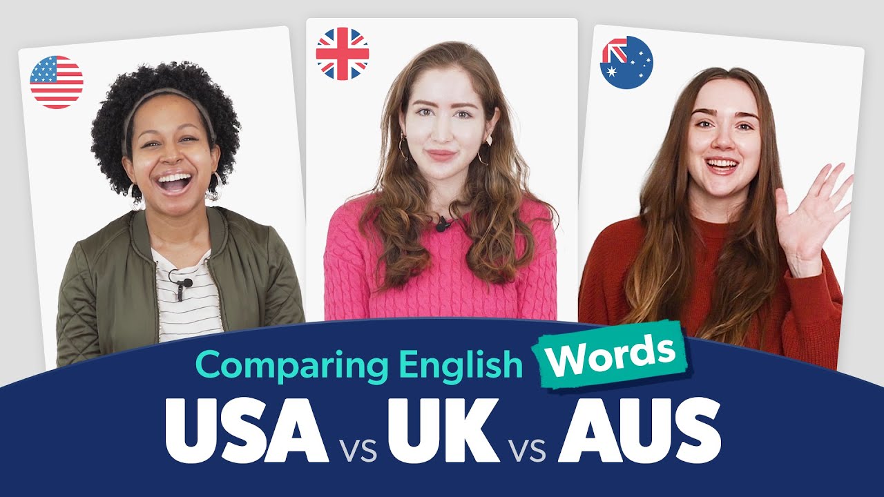 USA vs UK vs AUS English Word Differences!  [🍟 = What do you call this? ]