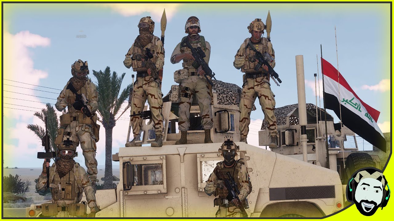 قوات النخبة العراقية تشارك با خطر عملية انقاذ جنود | Arma3