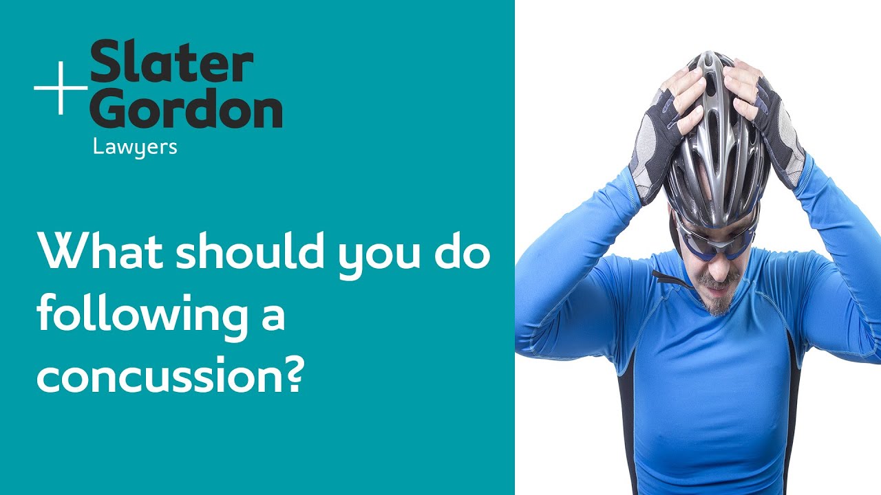What should you do following a concussion?