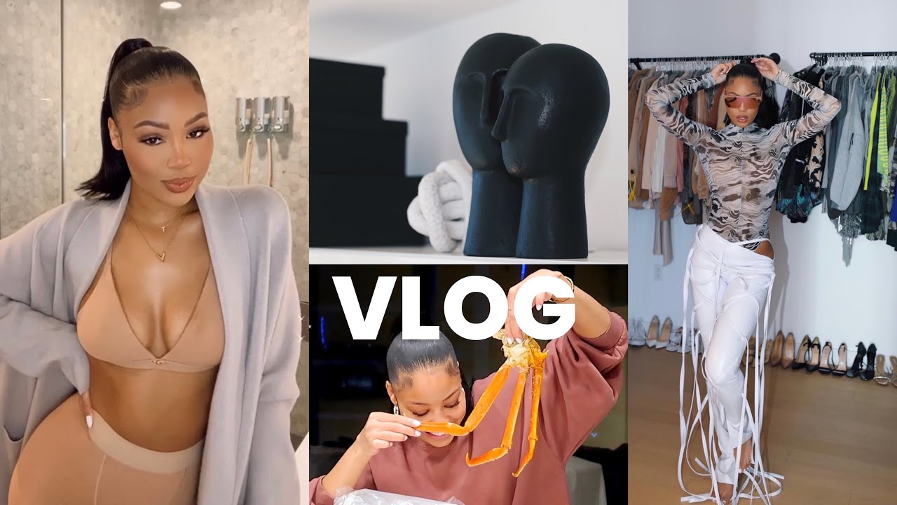 VLOG| Huge HomeGoods Haul | Seafood Mukbang | Playing Dress Up