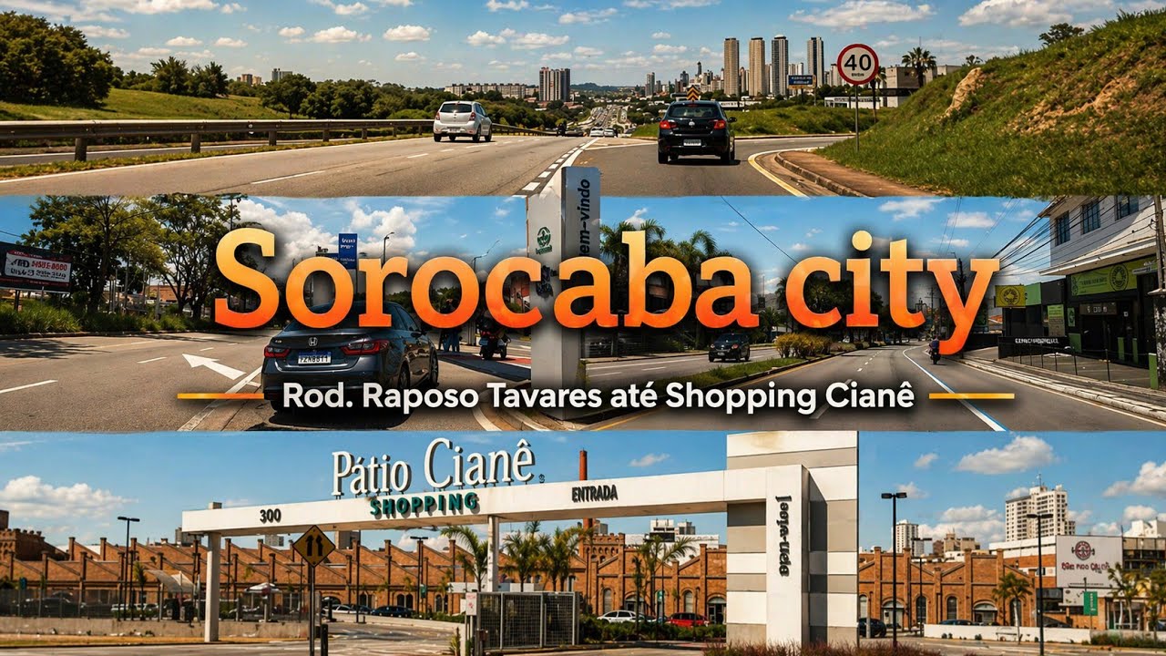 DIRIGINDO POR SOROCABA/ RODOVIA RAPOSO TAVARES ATÉ REGIÃO CENTRAL 