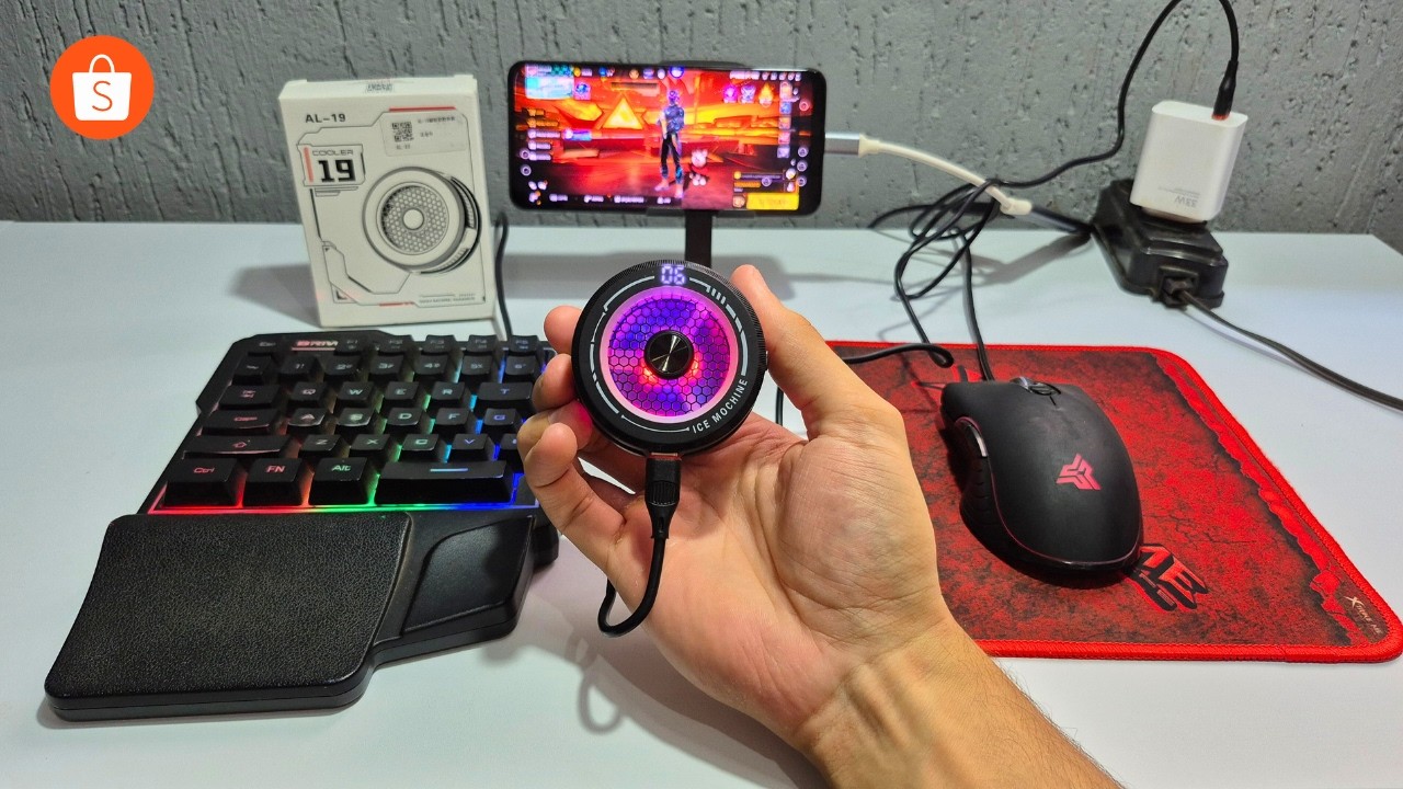 Comprei um cooler gamer na Shopee pra o meu mobilador (funciona?)