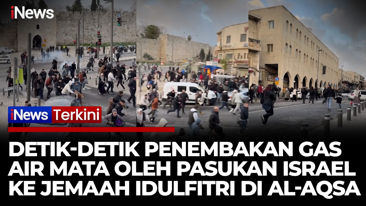 BIADAB! Jemaah Idulfitri di Masjid Al-Aqsa Diserang Granat & Gas Air Mata oleh Pasukan Israel