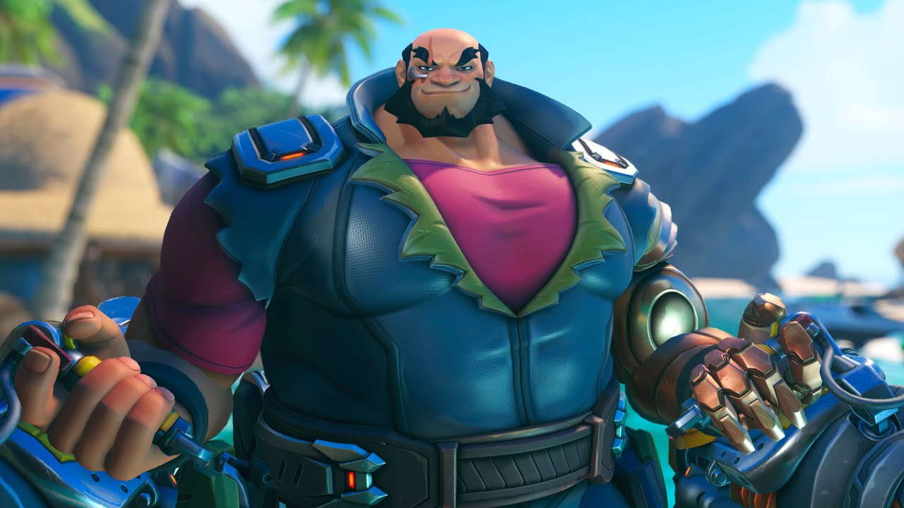 NEW Jet Black Mauga Skin Showcase | Overwatch 2 x Cowboy Bebop