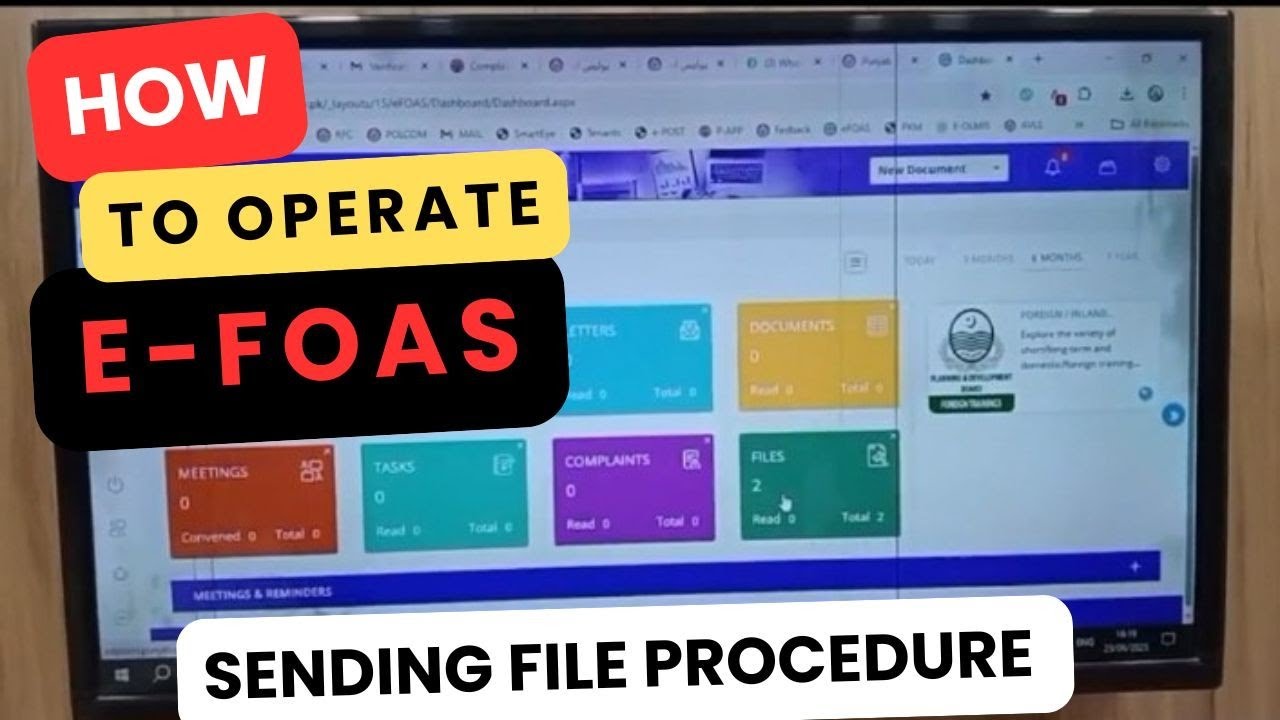 Use of E-FOAS || File Sending Procedure