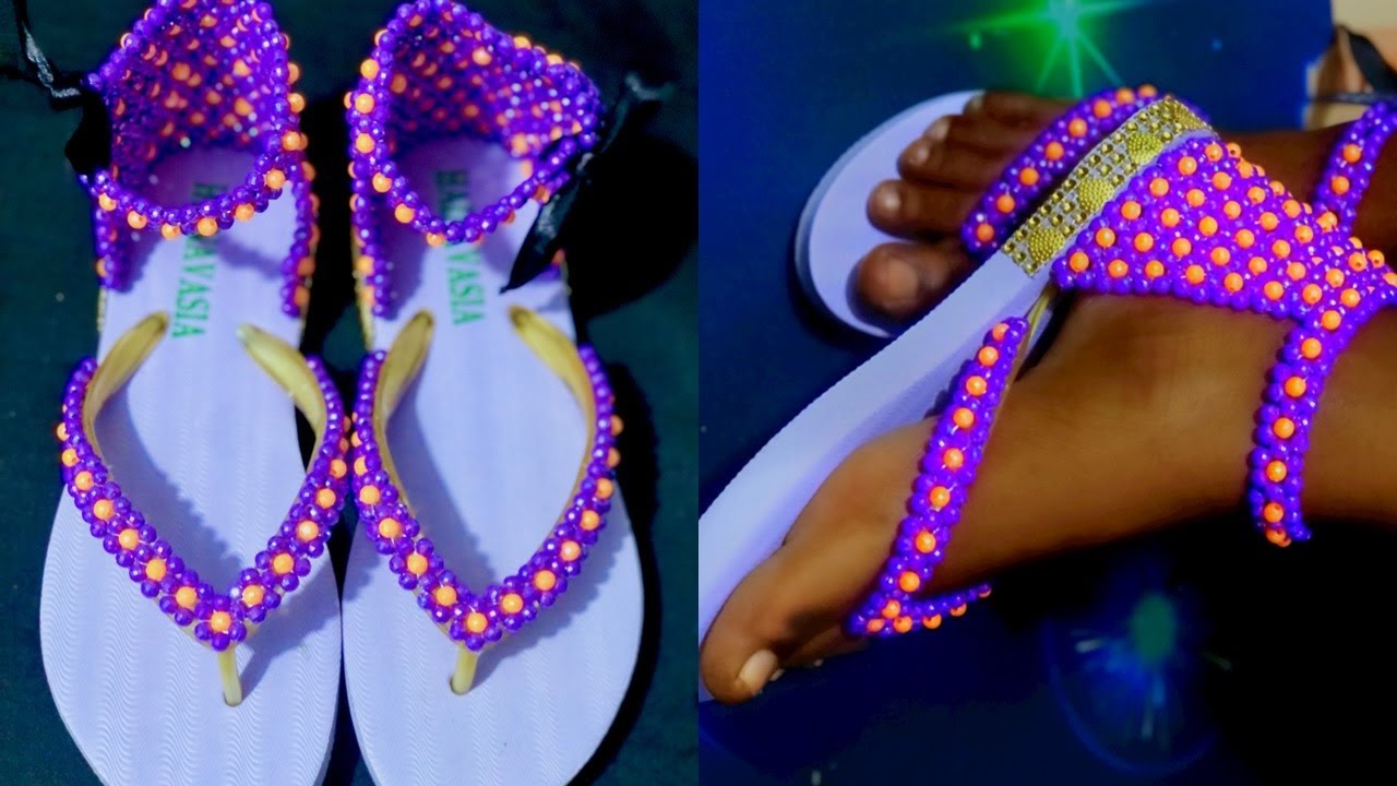 EASY BEAD SANDALS TUTORIAL