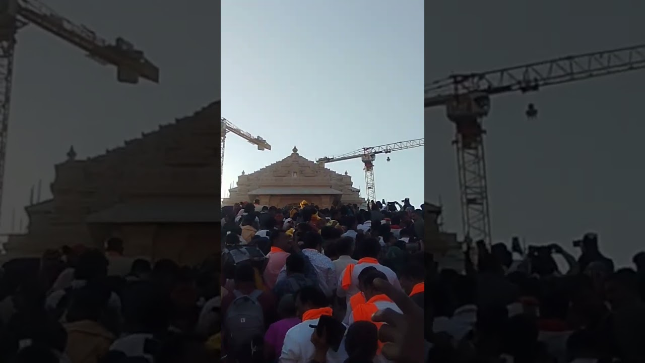 Ram Mandir Crowd || #shorts