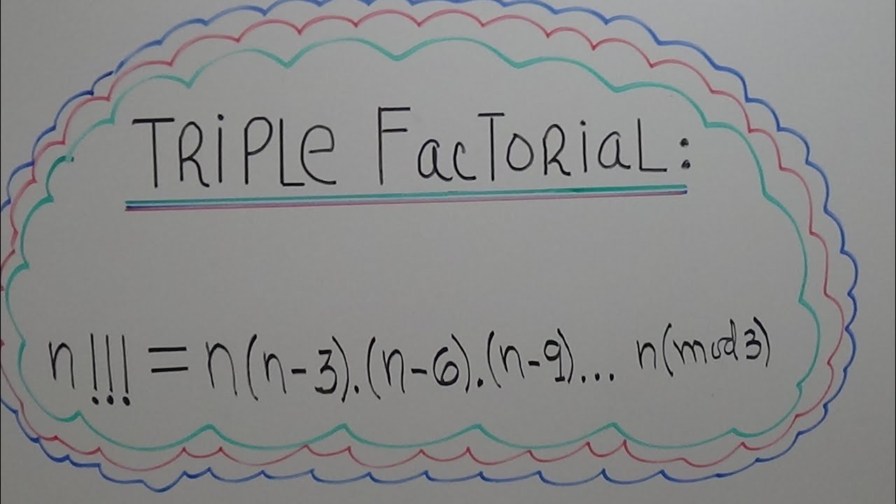 TRIPLE FACTORIAL DE UN NUMERO.