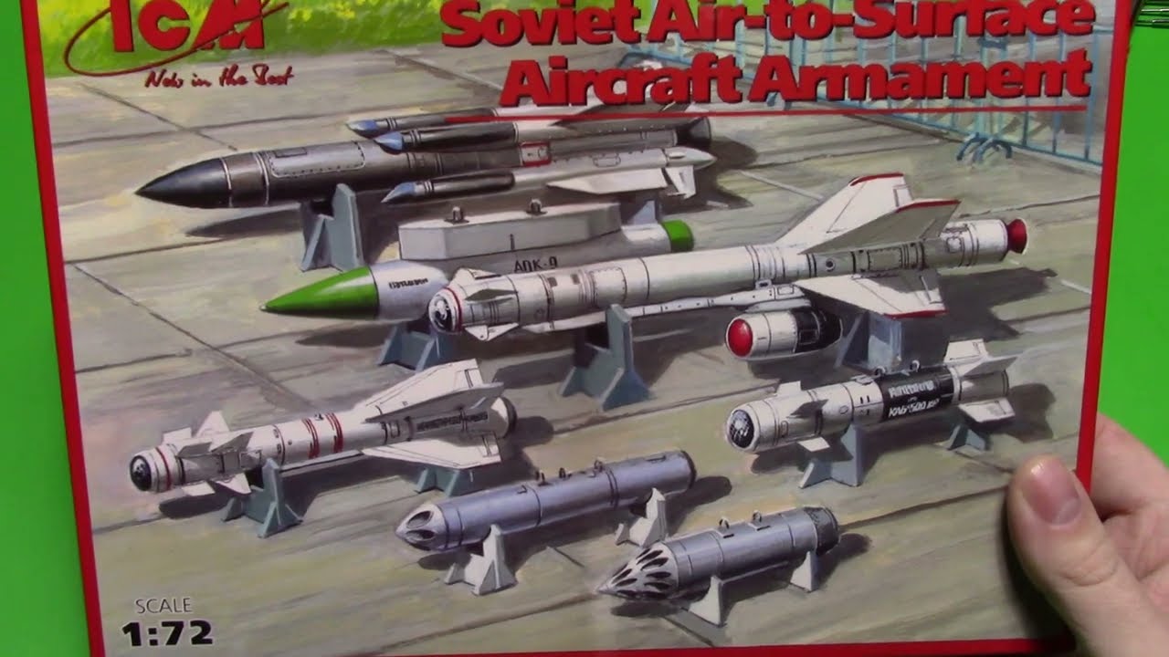ICM 1/72 Soviet/Russian Air-to-Surface Aircraft Armament set in box preview