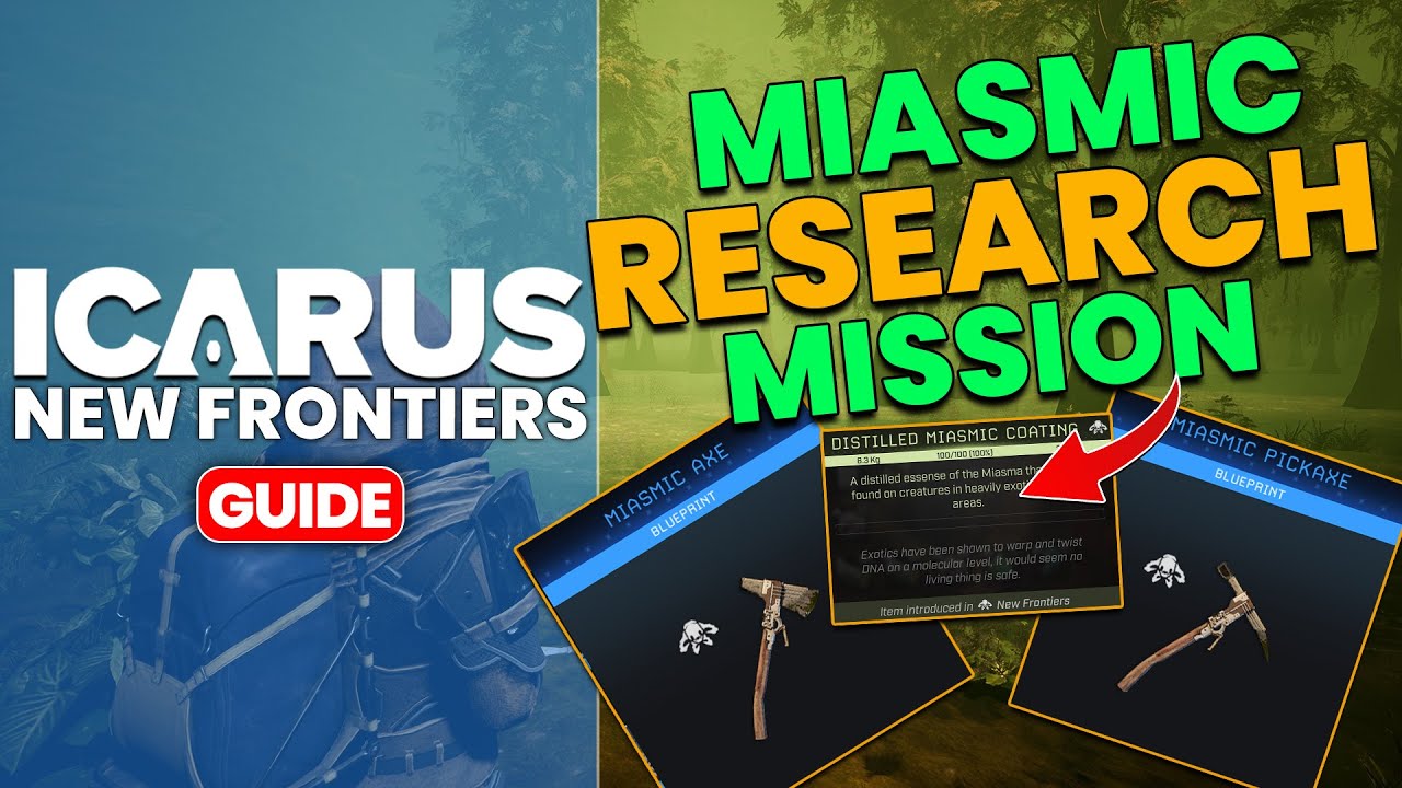 ICARUS New Frontiers: MIASMIC RESEARCH Mission Guide