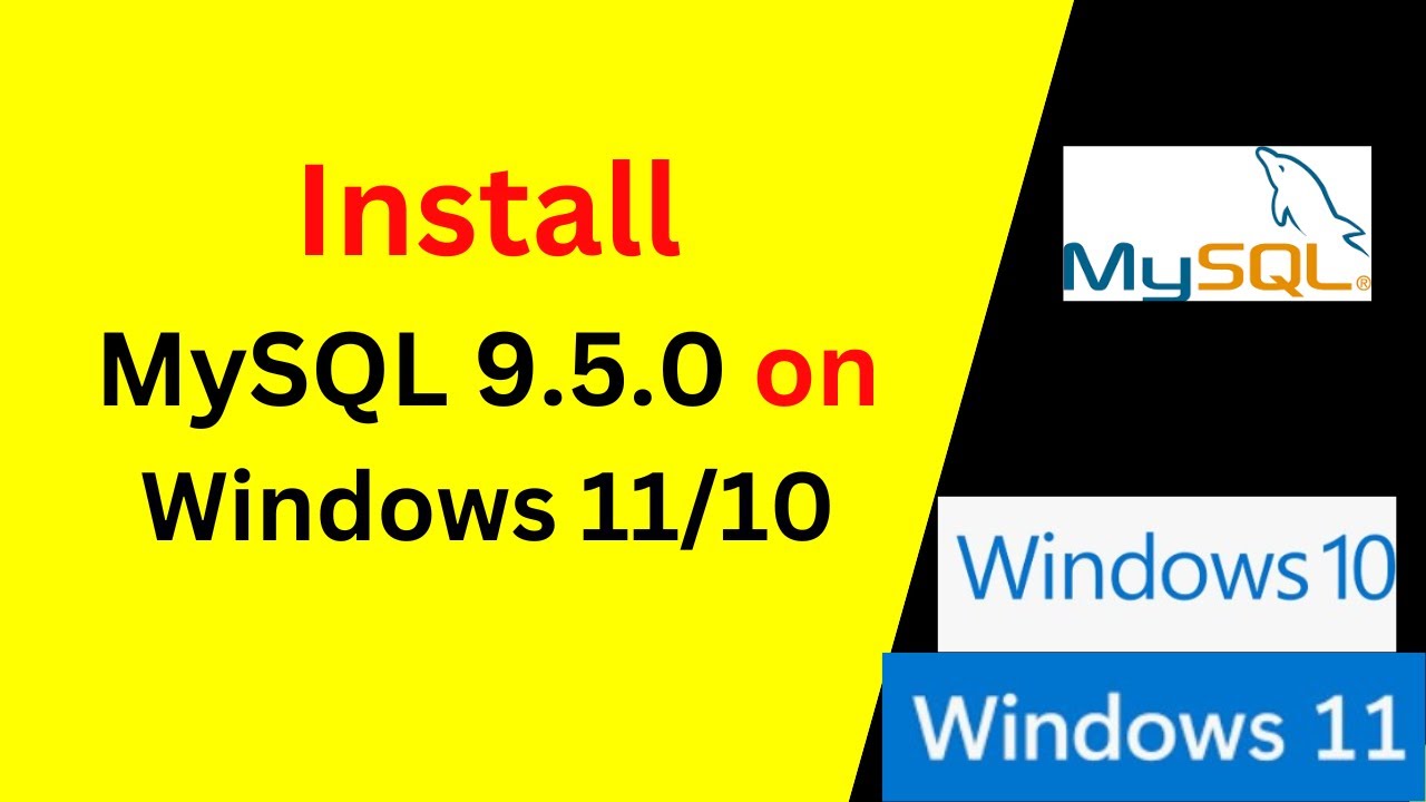 Как установить MySQL 9.5.0 на Windows 11/10 и серверы | Пошаговое руководство по установке