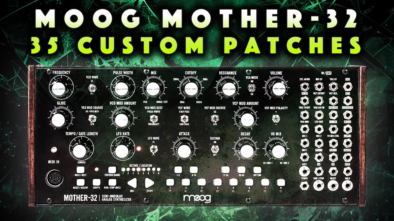 Moog Mother-32 - Progressive Soundset (35 patches/presets)