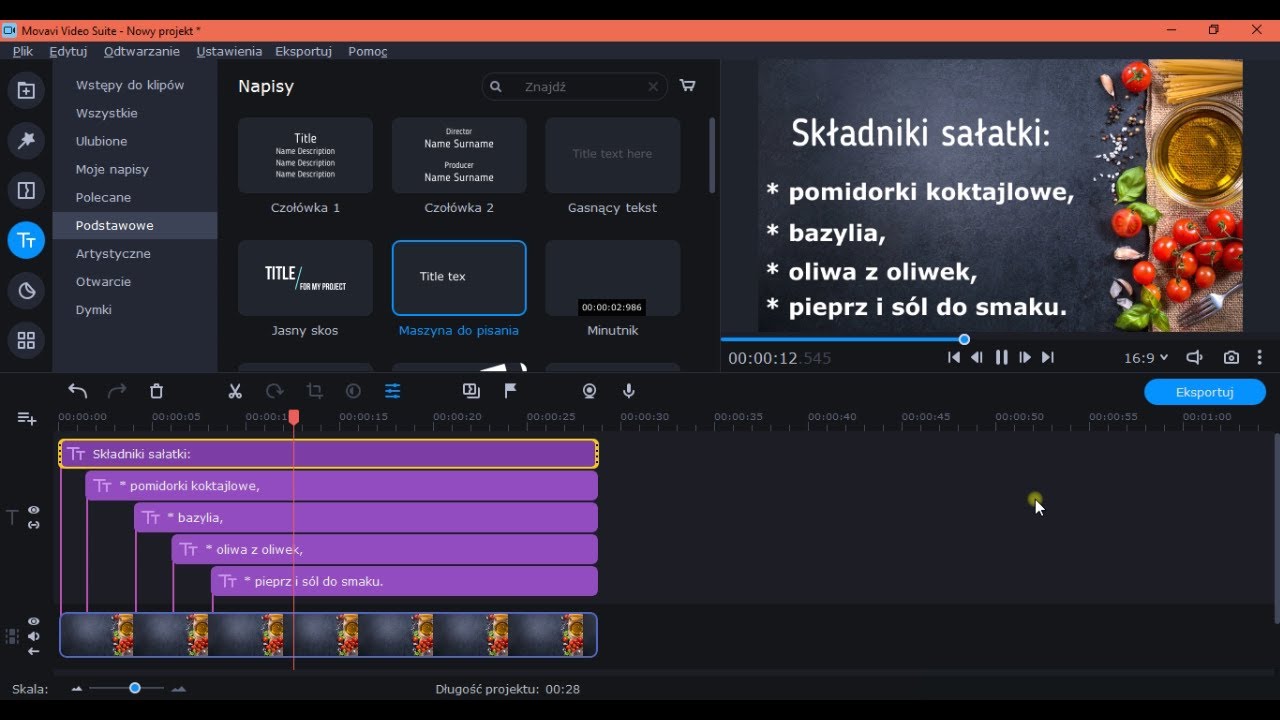 #Movavi #Video #Editor: Lista punktowana.
