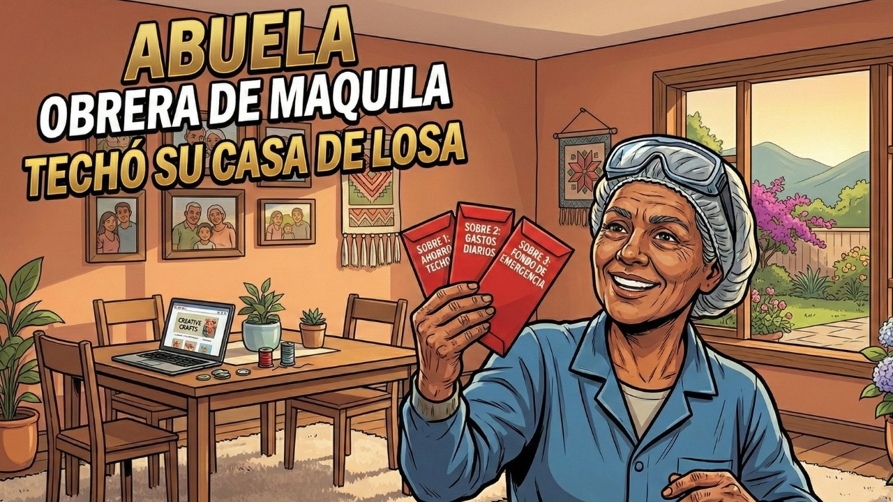Cómo una ABUELA DE 60 AÑOS OBRERA DE MAQUILA usó el Sistema de los 3 Sobres Rojos y TECHÓ SU CASA