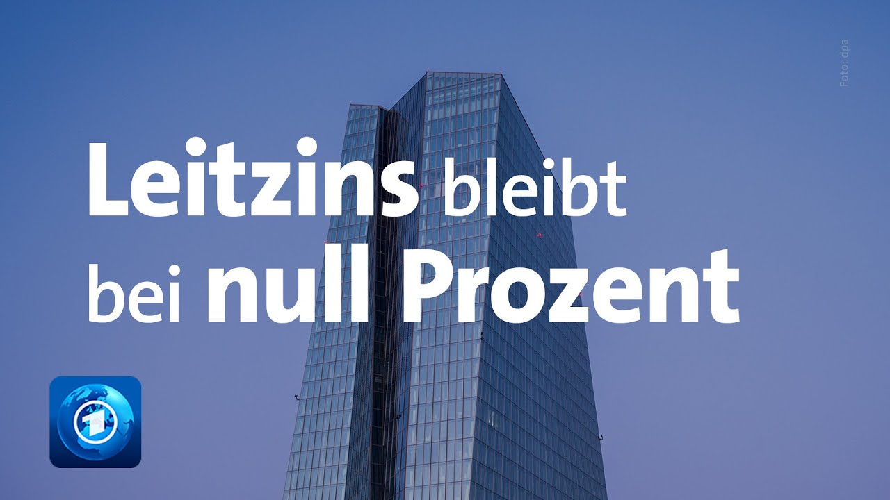 EZB bel&auml;sst Leitzins bei null Prozent