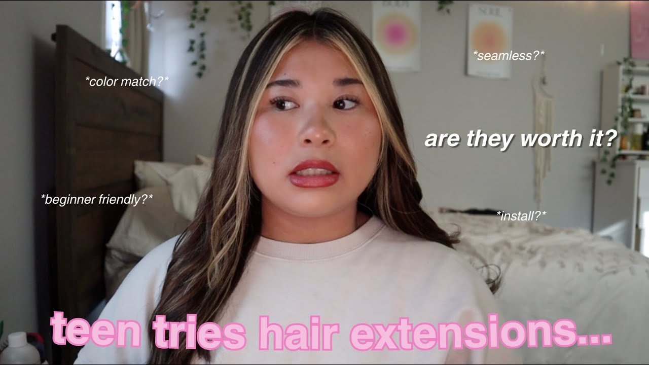 trying out goo goo hair extensions...