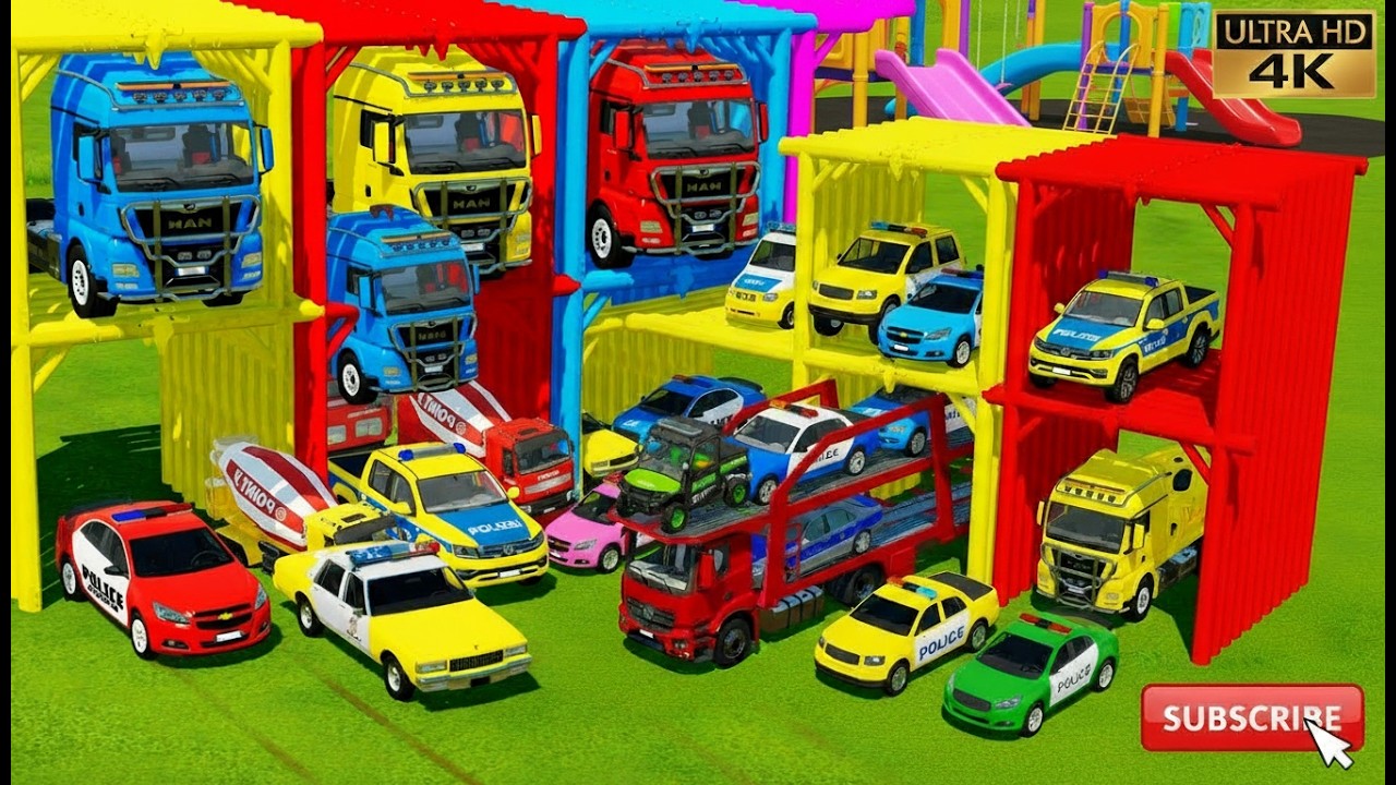 Extreme Heavy Transport Challenge – Carrying Huge Farming Machines! 🚛 | Powerful MAN Truck