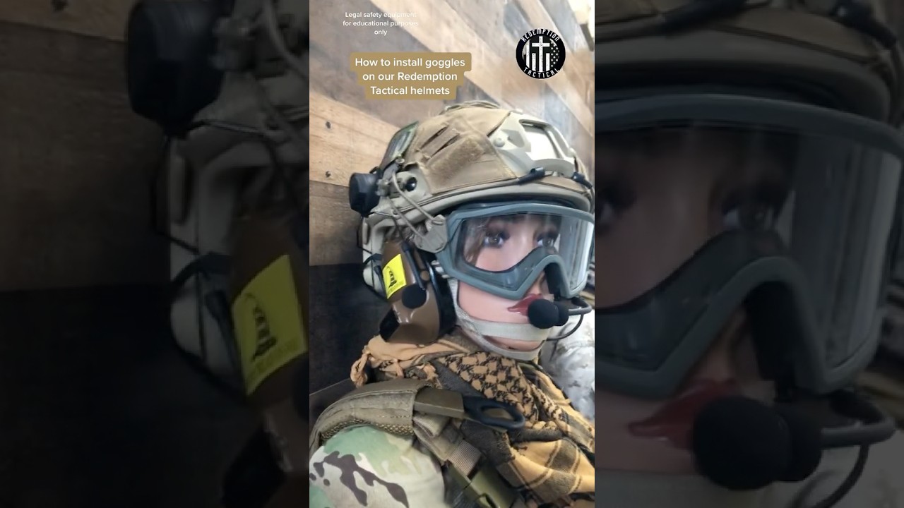 How to Install Goggles on Redemption Tactical Helmets #goggles