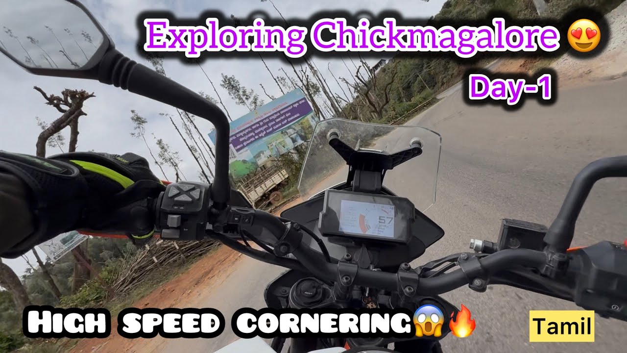 Places to visit in chickmagaluru|Exploring chickmagaluru in adventure 390🔥| Day-1|Tamil|Biker Boy❤️
