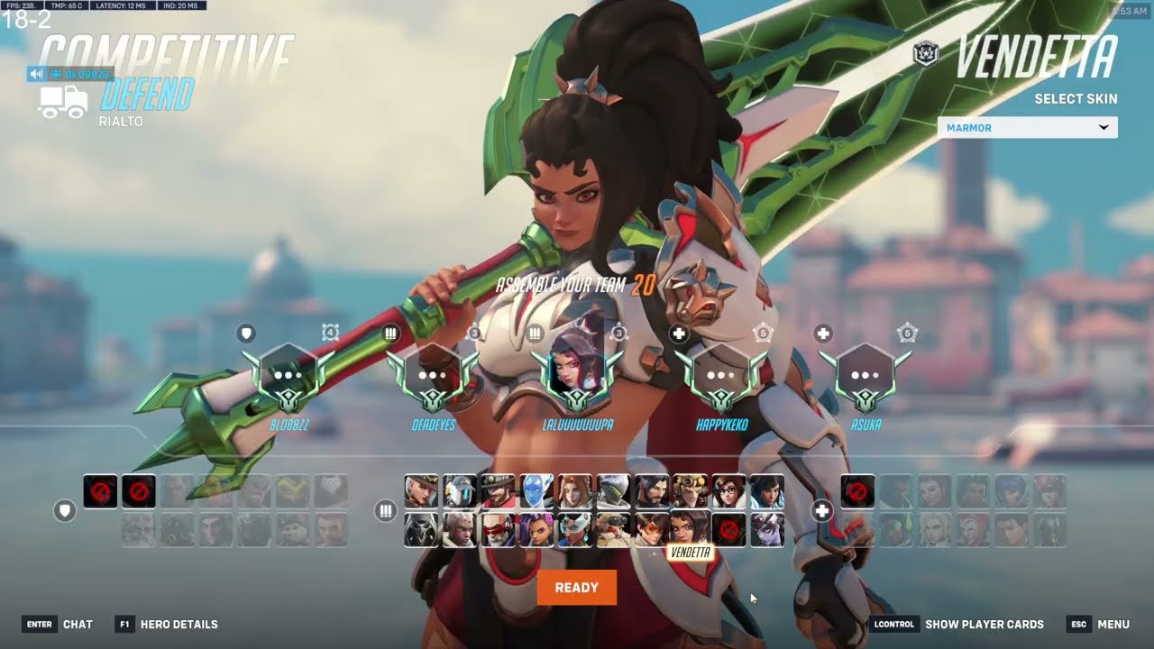 19k урона! Вендетта имба! LHCLOUDY Вендетта, 20 сезон, Overwatch 2