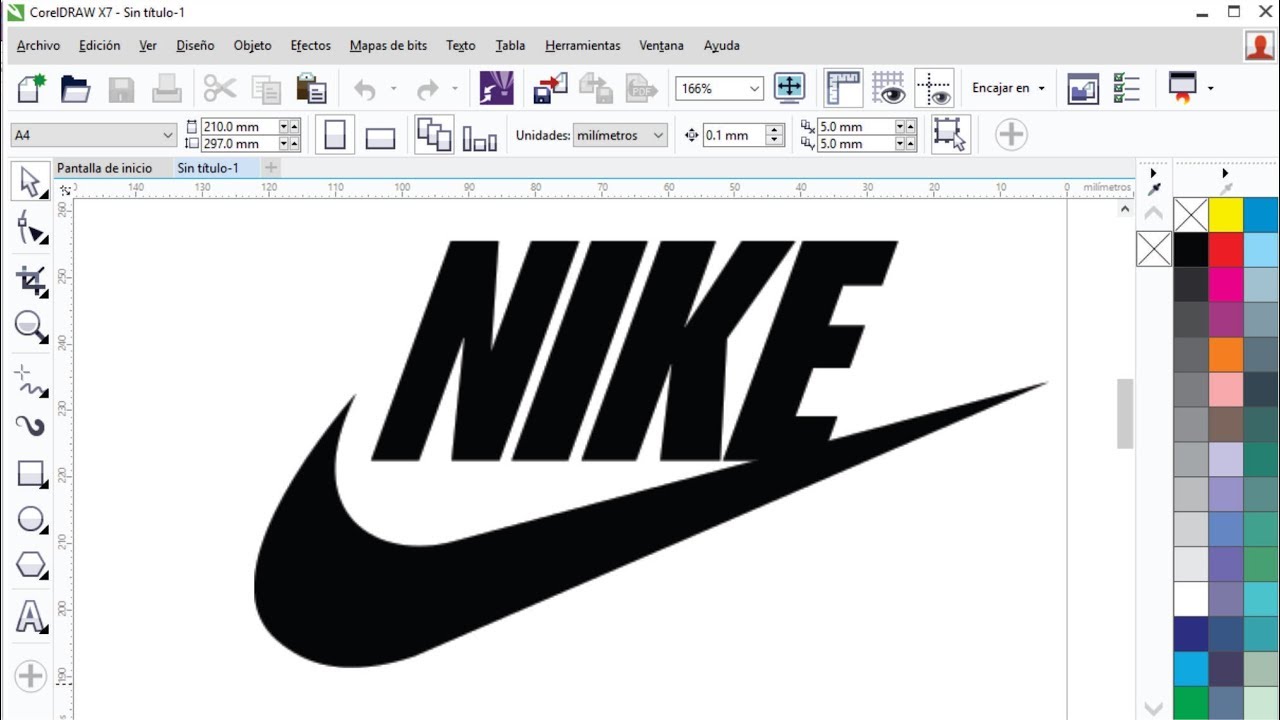 NIKE LOGO IN COREL DRAW