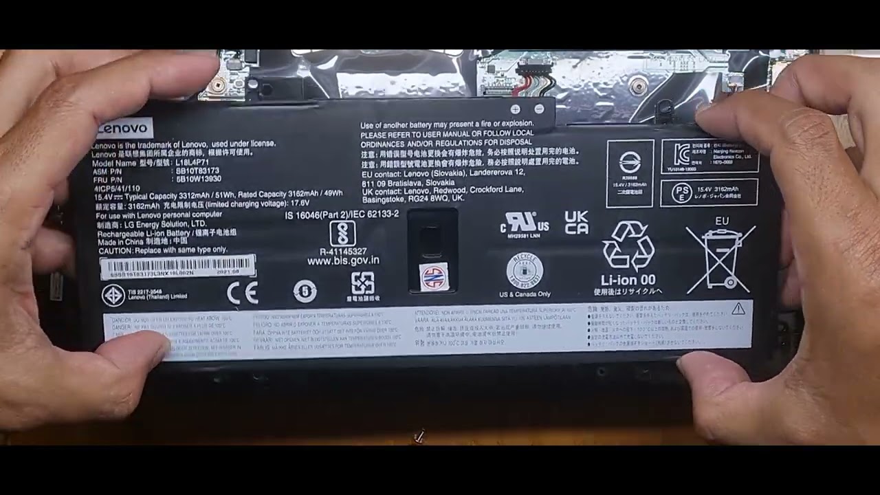 Lenovo Thinkpad X1 Carbon Gen 7: Battery Replacement