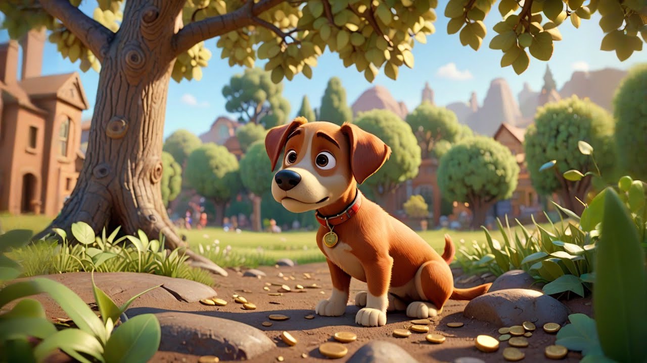 The Puppy That Found a Treasure 🐶💰 | Fun Story for Kids | Educational Video for Children