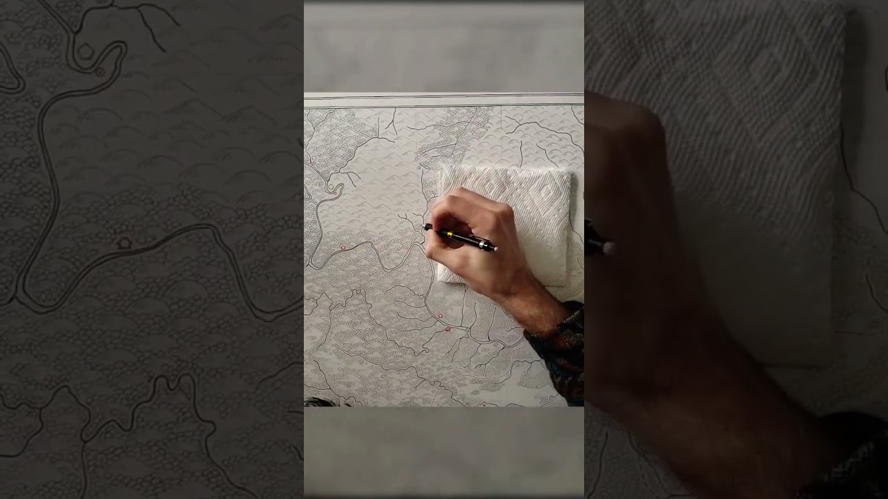 Sumptuous Sunday Cartography #asart #shorts #art #mapmaking