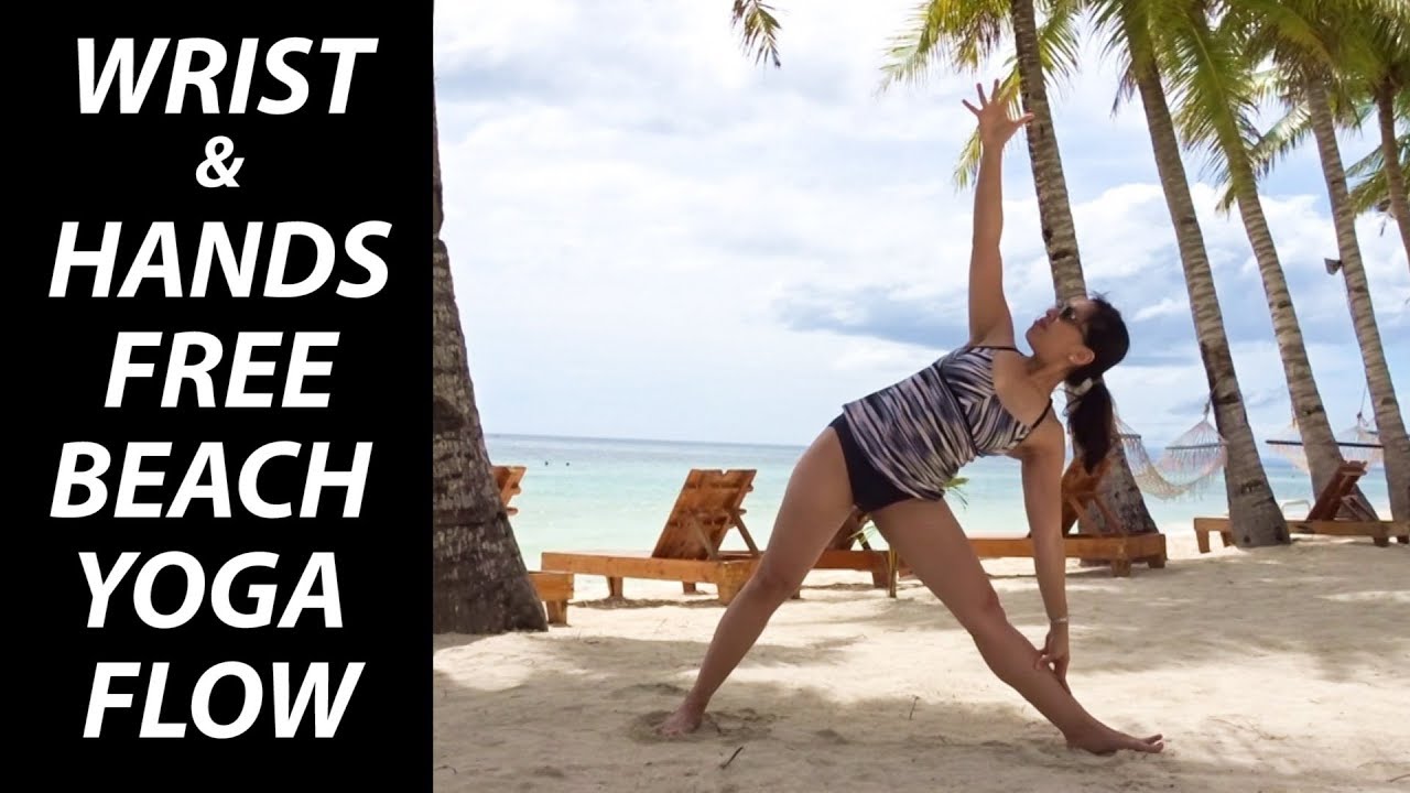 Wrist-Free Hands-Free Beach Yoga Flow - 10 Minutes
