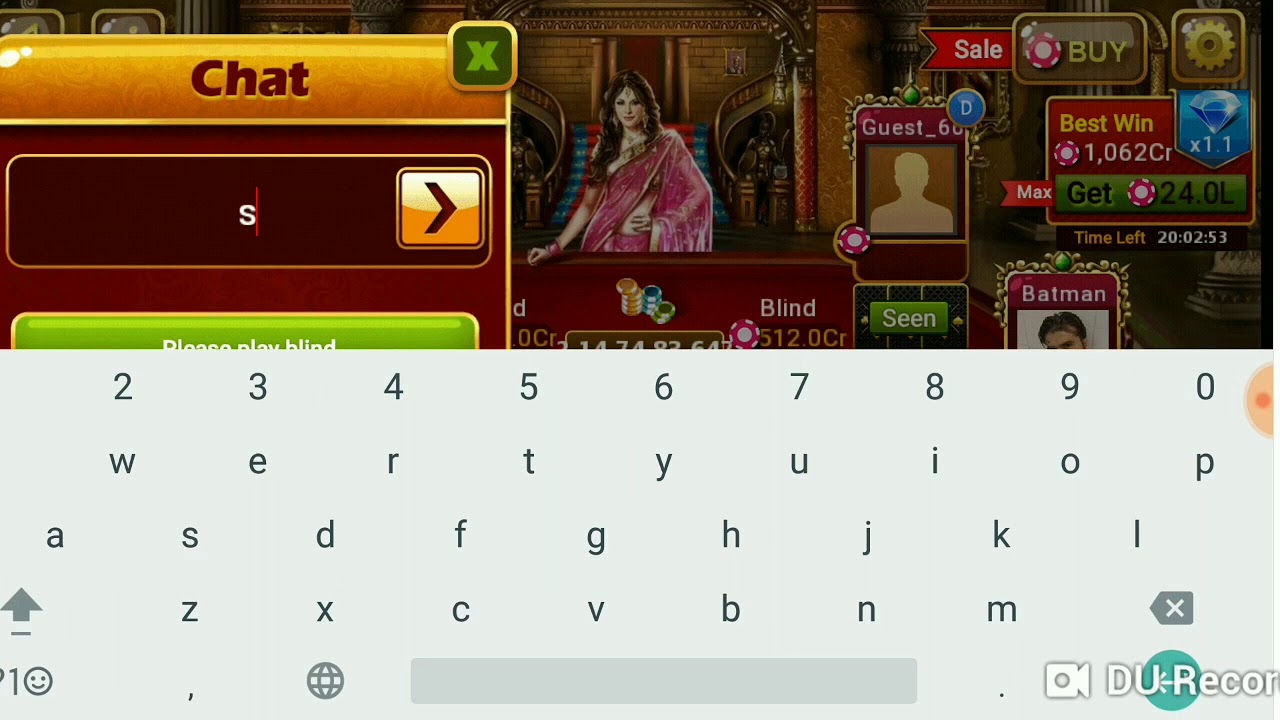 Utp teen patti big blind end big chiting