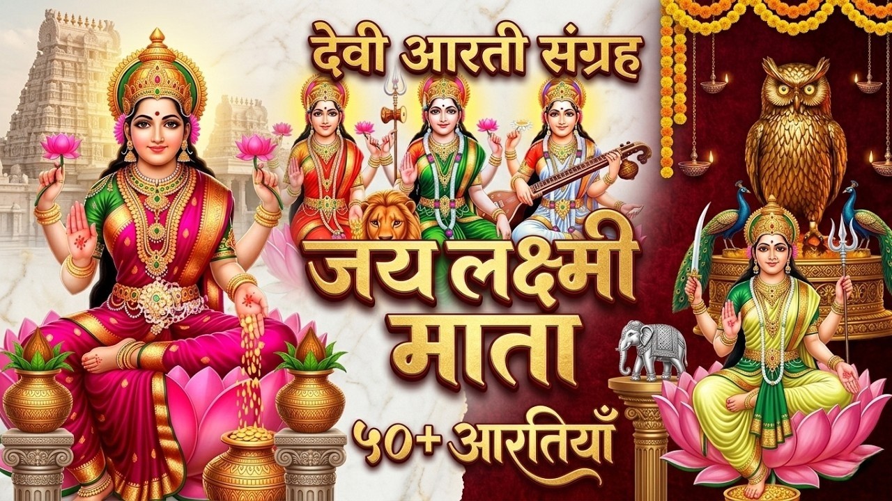 सुबह-शाम सुनें लक्ष्मी माता की आरती | Om Jai Lakshmi Mata 🚩ॐ जय लक्ष्मी माता  | Maa Lakshmi Bhajan 🙏
