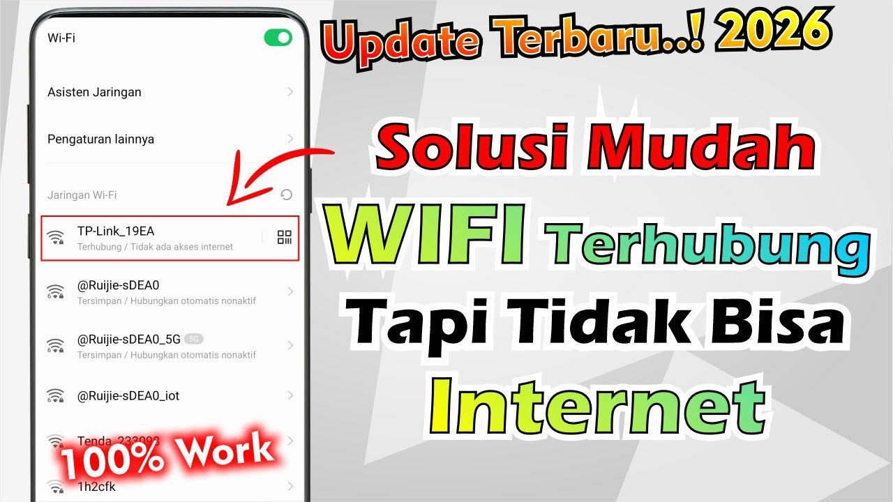 Cara Mengatasi WIFI Terhubung Tapi Tidak Bisa Internet Terbaru
