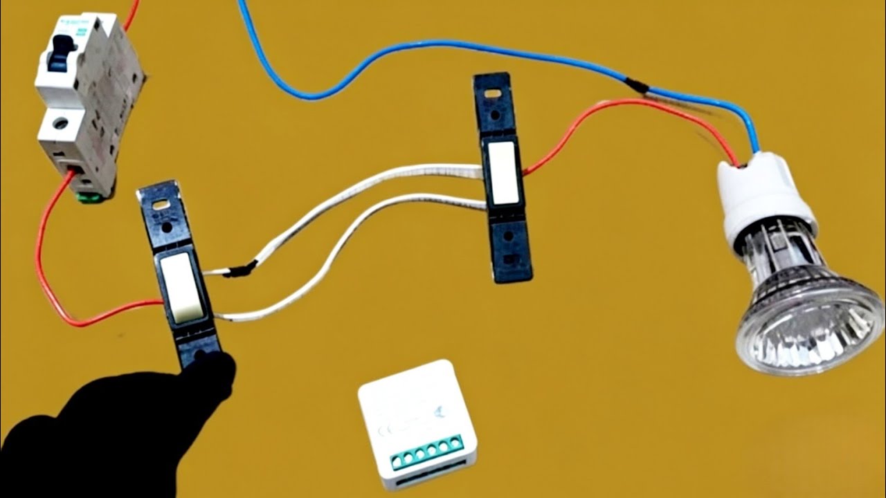 Como ligar interruptor paralelo com mini smart switch 