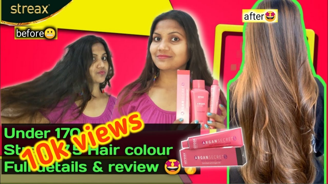 7.5 Streax hair colour review at home full video/ बालों में कलर कैसे लगाते हैं !! REENA BEAUTY HUB